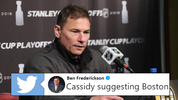 Boston Bruins head coach Bruce Cassidy. 