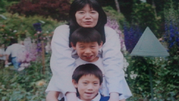 Jeremy, his mom, and his brother