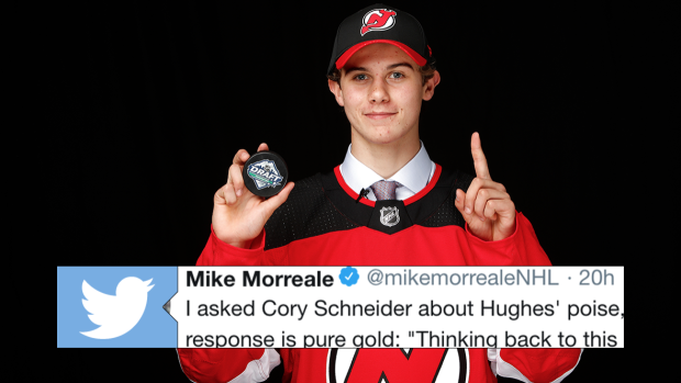 New Jersey Devils Jack Hughes Has a Point in Telling Teammates to “Sign the  Deal” - All About The Jersey