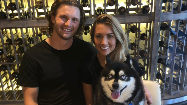 Hockey Players With Pets (And Other Animals) — Jacob Trouba and