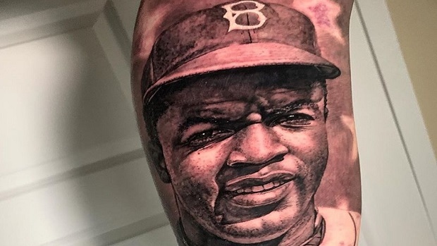 NFLs DK Metcalf Gets Tattoo Tribute to Black Heroes MJ MLK Jackie  Robinson