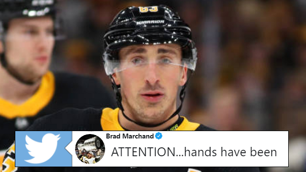 Boston Bruins forward Brad Marchand.