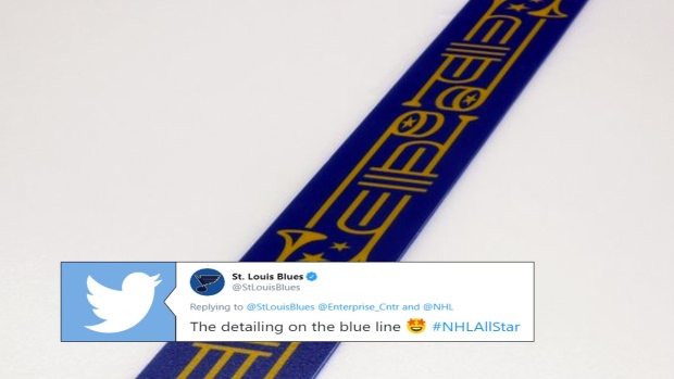 The blue line for the NHL All-Star Game has a nice St. Louis Blues touch -  Article - Bardown
