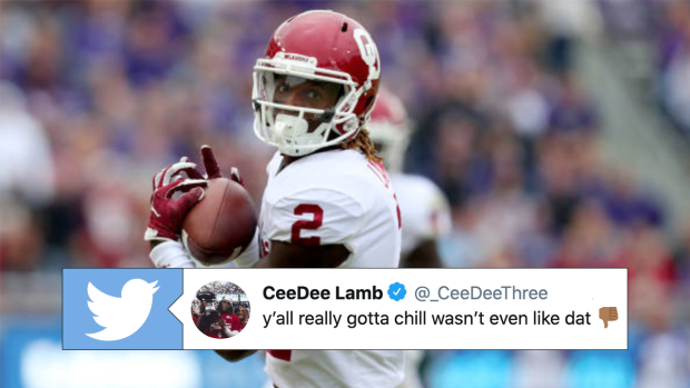 CeeDee Lamb is not on-board with viral cell phone clip of him from Draft  night - Article - Bardown