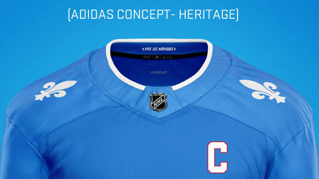 NHL Jersey Mashup - This is the away jersey concept for my Quebec