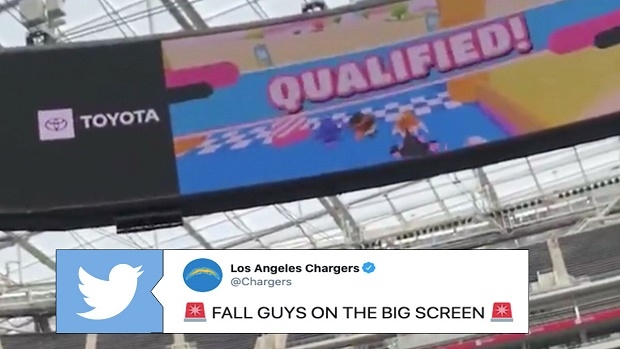 Chargers play on the big screen