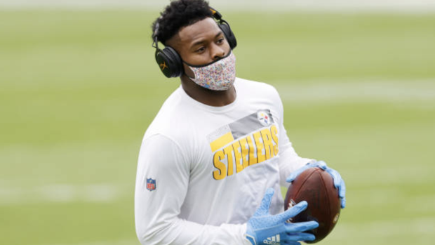 JuJu Smith-Schuster prior to matchup against the Jaguars. Michael Reaves, Getty Images