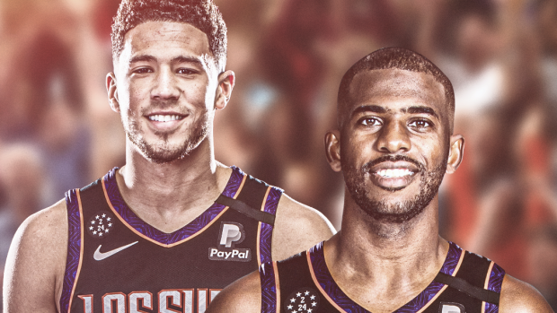 Chris Paul and Devin Booker