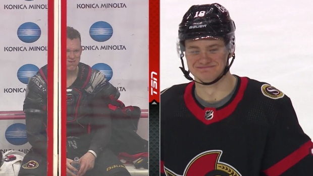 Brady Tkachuk was sent to the box and his brother was hilariously