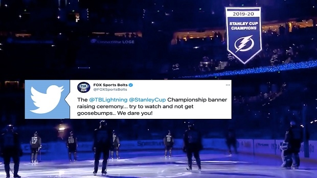 Tampa Bay Lightning Stanley Cup banner ceremony
