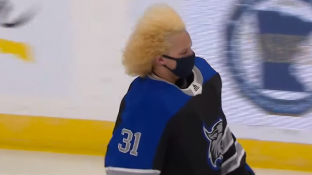 Minnesota high school hockey players have some wild hair