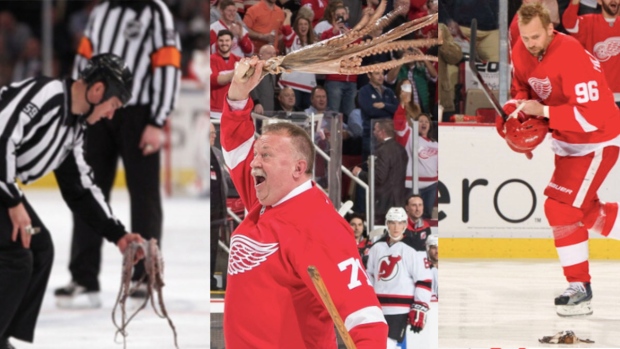 A closer look at Wings tradition of throwing octopus on the ice