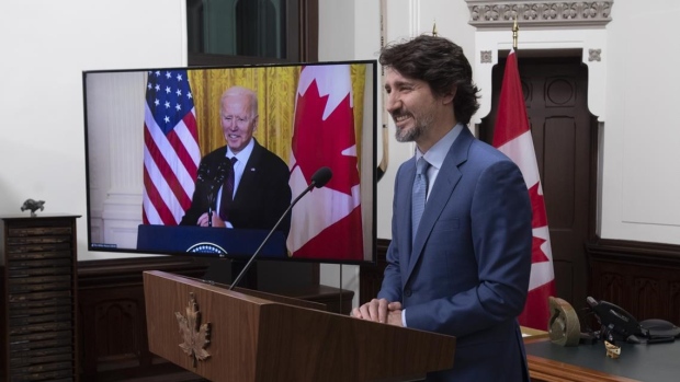 Joe Biden and Justin Trudeau 