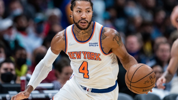Derrick Rose Ruled out for Knicks vs. Lakers with Ankle Injury