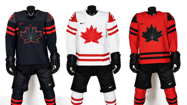 Team Canada unveils three new hockey jerseys for Beijing 2022 Olympics