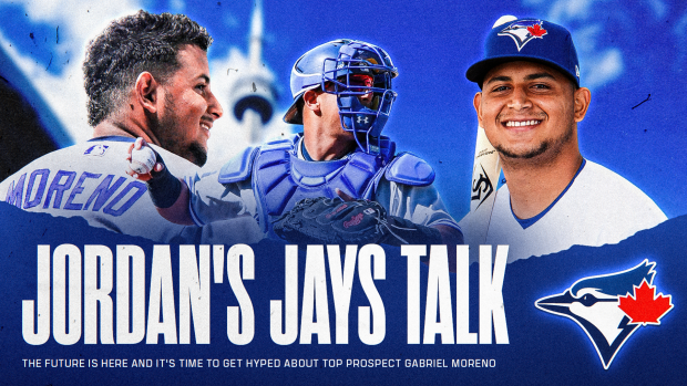 MLB's No. 4 prospect Gabriel Moreno is set to make his debut with the Blue Jays 