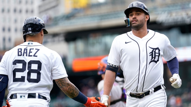 Tigers' Javier Baez, Jake Marisnick hit grand slams in win vs. Rockies