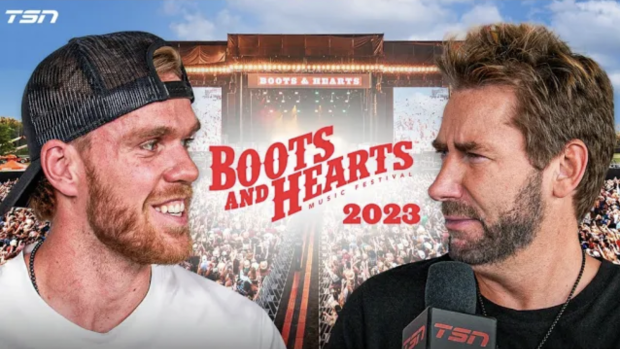 Connor McDavid and Chad Kroeger