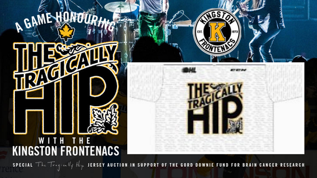 OHL's Kingston Frontenacs to wear The Tragically Hip-themed jerseys