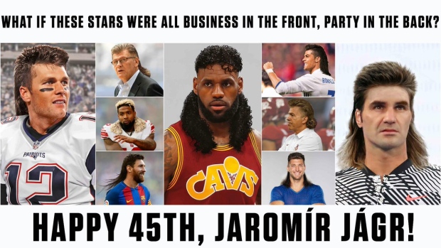 Athletes with majestic mullets in honour of Jagr's 45th birthday, including  Matthews and McDavid - Article - Bardown