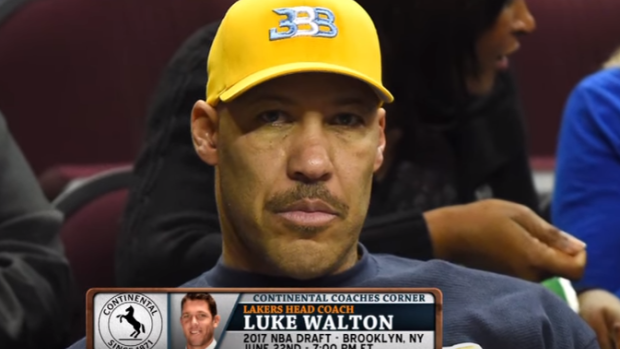 Luke Walton says that the Lakers will look into how to deal with LaVar Ball