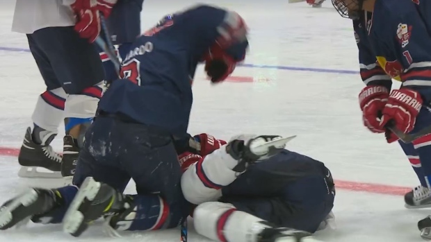 Red Bull F1 brawl during a team game of hockey - Article -