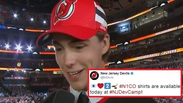 New Jersey Devils rookie Nico Hischier wants to be the next Pavel D.. -  ABC7 New York
