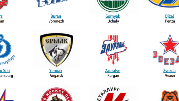 Two SHL teams in Russia have logos 