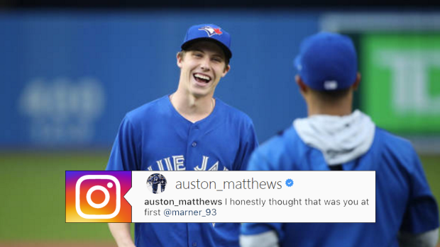 Auston Matthews secretly roasted Mitch Marner's suit in Instagram