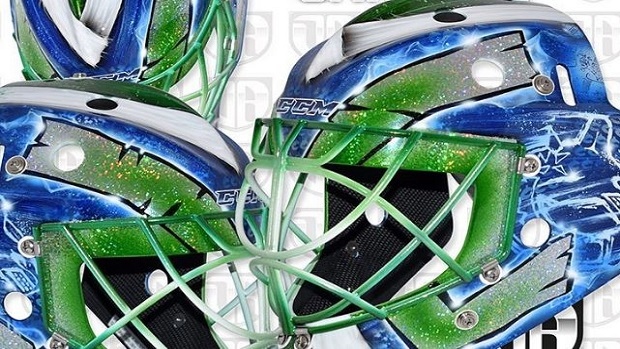 Anders Nilsson Vancouver Canucks mask