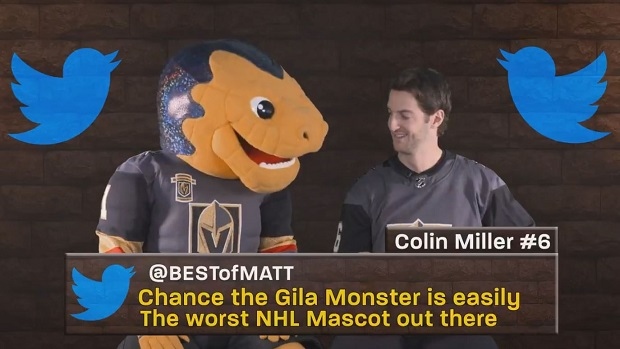 Chance the mascot reads mean tweets