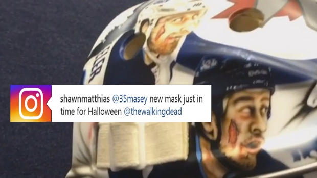 Steve Mason Winnipeg Jets Halloween mask