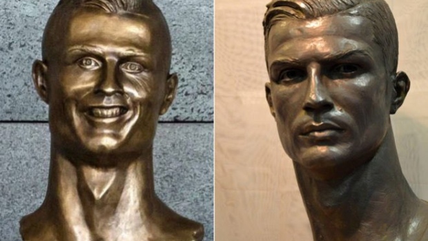 Ronaldo sculpture