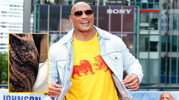 The Rock's massive new tattoo took an extremely long time ...