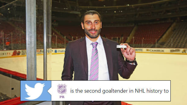 Roberto Luongo after the Florida Panthers' 3-2 win over the New Jersey Devils.