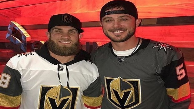 Bryce Harper and Kris Bryant show their support for the Vegas Golden ...