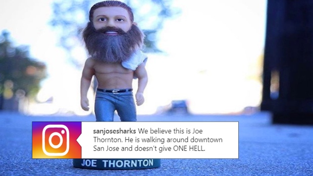 Joe Thornton topless bobblehead