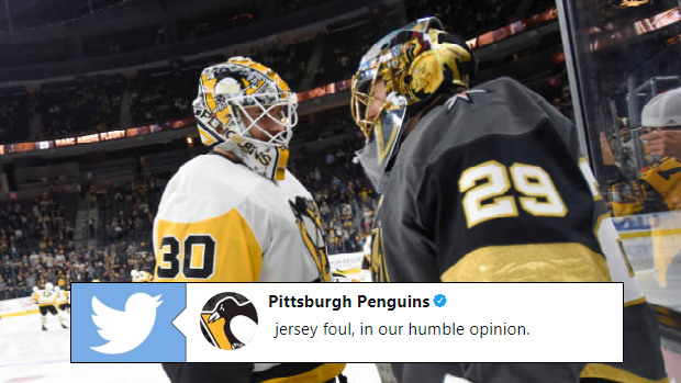 Marc-Andre Fleury and Matt Murray chat ahead of December 14's Penguins vs Golden Knights game.