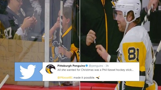 Phil Kessel comes through for young Penguins fan