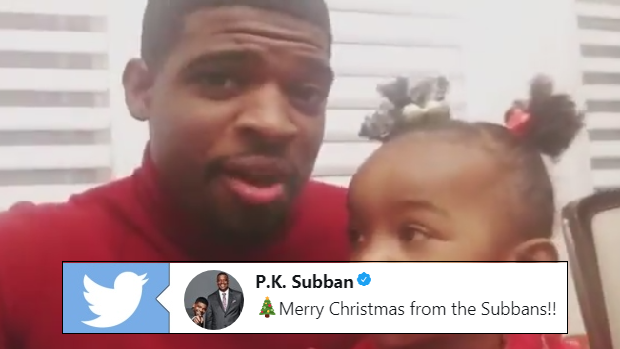 P.K. Subban and his niece Angie.