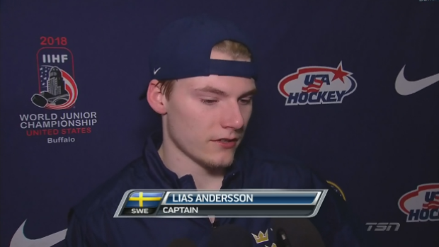 Lias Andersson explains his reasoning for throwing his silver medal into the crowd.