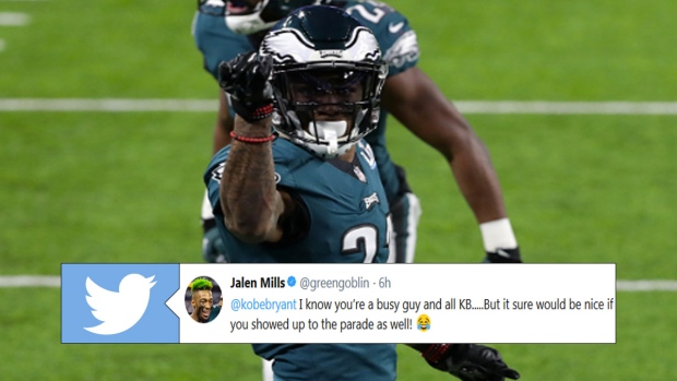 Eagles' Jalen Mills reached to Kobe Bryant to invite him 